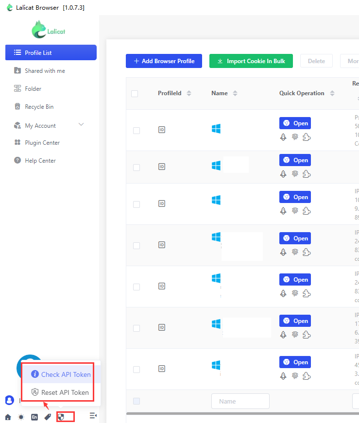 check-API-token
