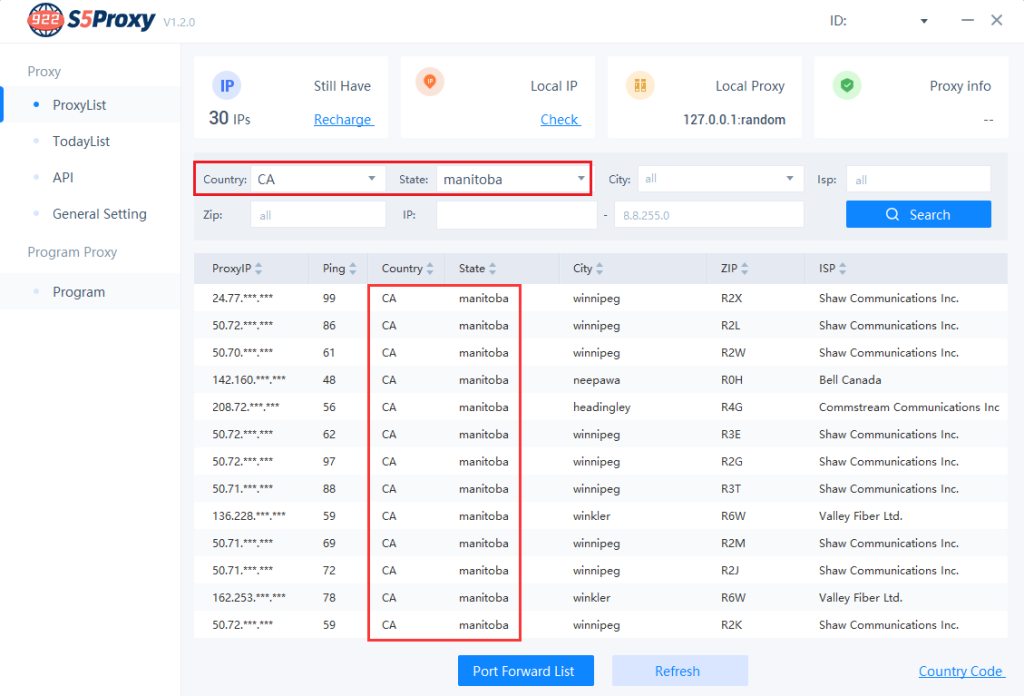 922 S5 Proxy IPs