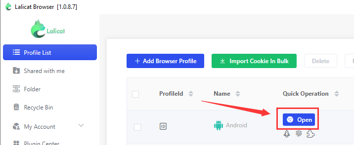Run the browser