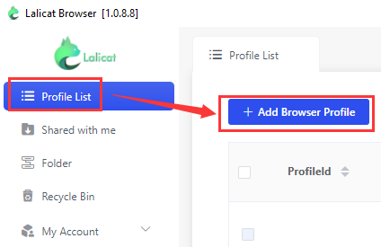 Create a new virtual browser