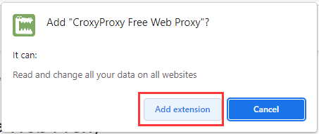 Install Croxy Proxy extension