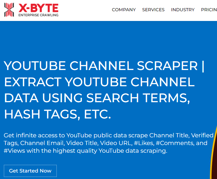 x-byte-youtube channel crawler